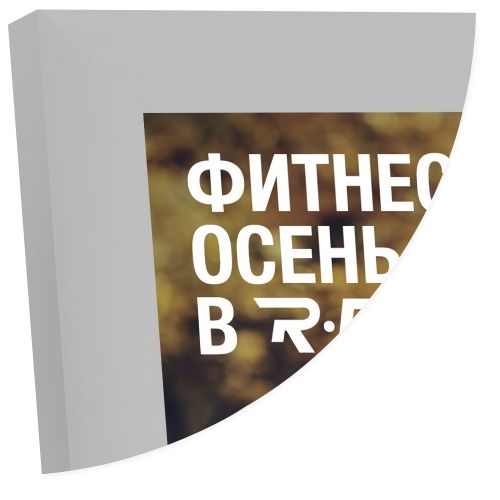 Рамка Нельсон 62, 40х60, серебро матовое анодир. в Новосибирске - картинка, изображение, фото